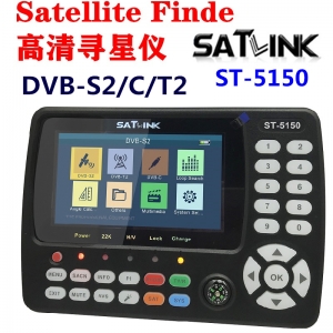 Satlink ST-5150 DVB-S2/T2/C COMBO Satellite signal Sat Finder Meter 4.3