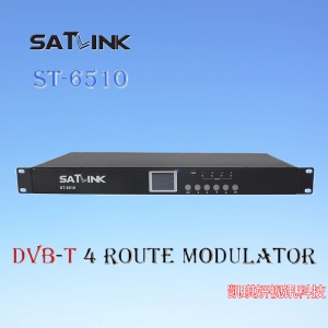 Satlink ST-6510 4-Route DVB-T Modulator HD 1080P MPEG4 Single Frequency to Four Channels Superior to WS-7990