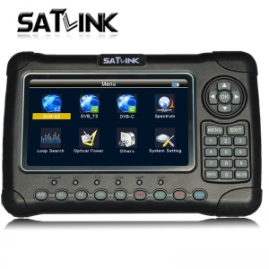 Satlink WS-6980 H.265 Combo Satellite Finder Meter DVB-S2 DVB-T2 DVB-C 7 inch LCD screen Spectrum Analyzer MEPG4 Sat Finder