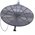 7-foot aluminum mesh dish antenna