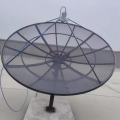 C-band high gain polarized beam installation 3-meter 10 foot aluminum mesh satellite dish antenna