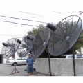 4.5-meter mesh parabolic antenna fixed polarization installation