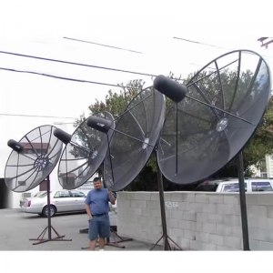4.5-meter mesh parabolic antenna fixed polarization installation